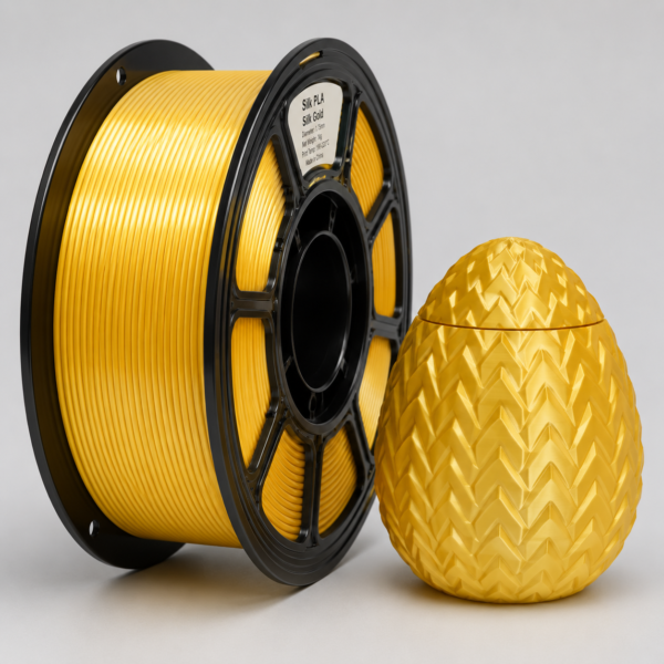 Filamento PLA Silk Dourado Brilhante 1,75mm – 1kg