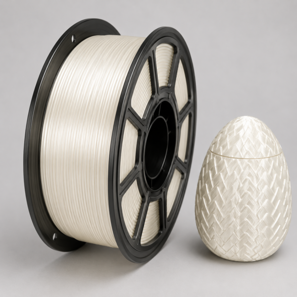 Filamento PLA Silk Branco 1,75mm – 1kg